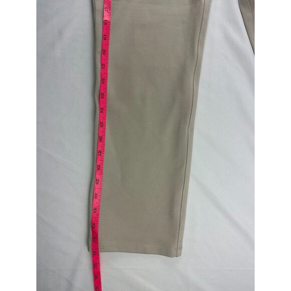 NWT Quince Pants Ecru Ponte Straight Leg Faux Pockets Women's M - Picture 7 of 8